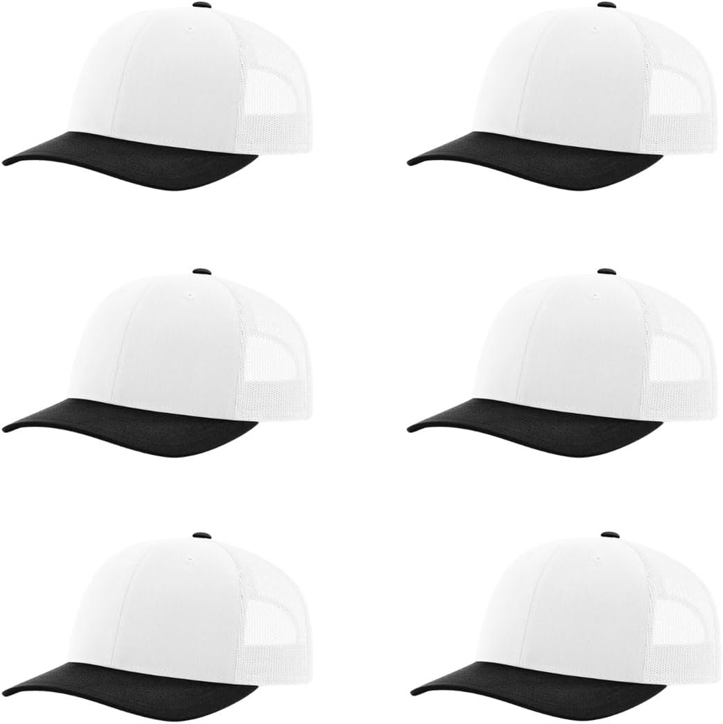Richardson 112 Classic Six-Panel Adjustable Snapback Trucker Cap
