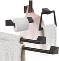 Oil Rubbed Bronze Blackrock 5 Piece Bathroom Accessories Set - Durable