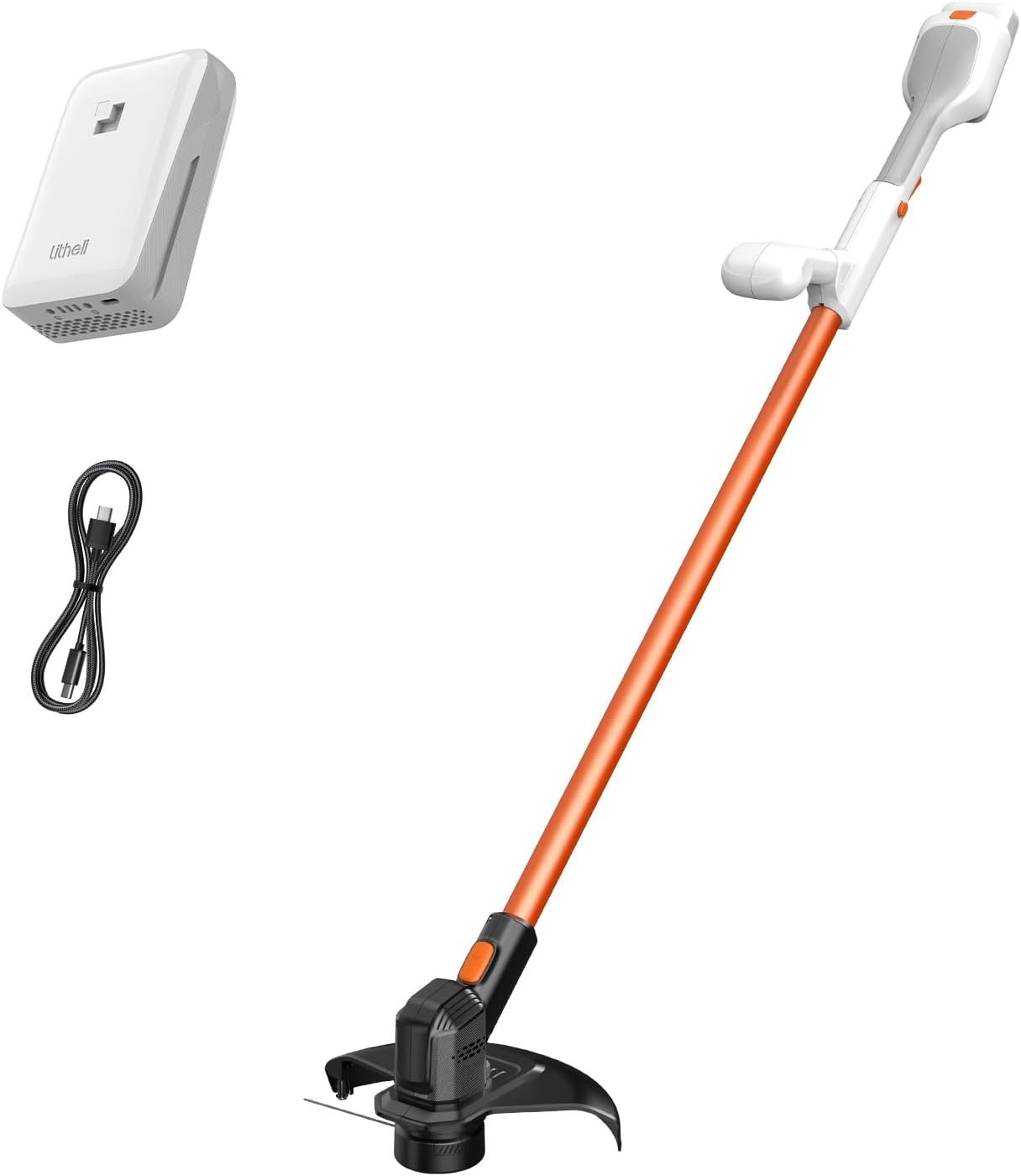 Litheli Cordless Weed Wacker 12 Inch Trimmer for Garden Use