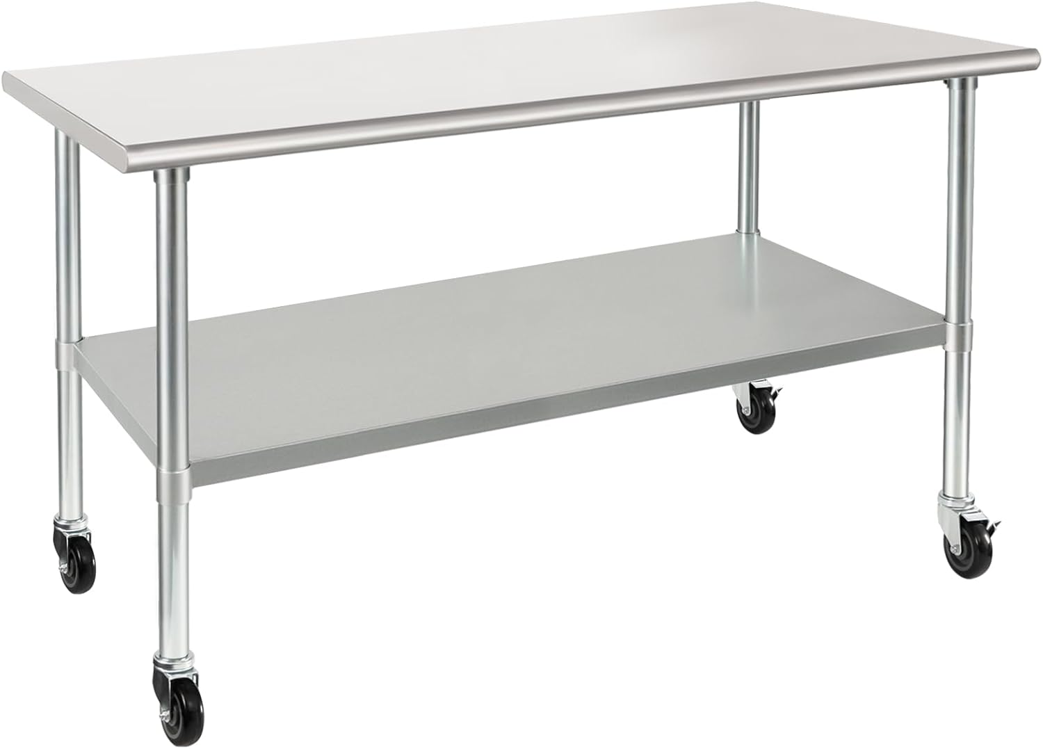 HARDURA Stainless Steel Table with Wheels for Commercial Use