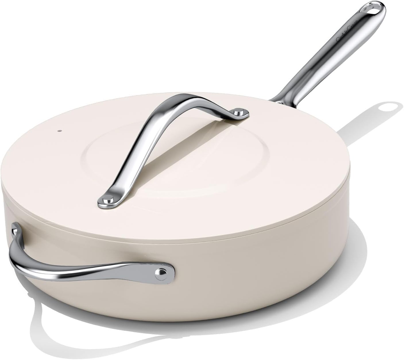 Nonstick Ceramic Saute Pan with Lid for Healthy Cooking