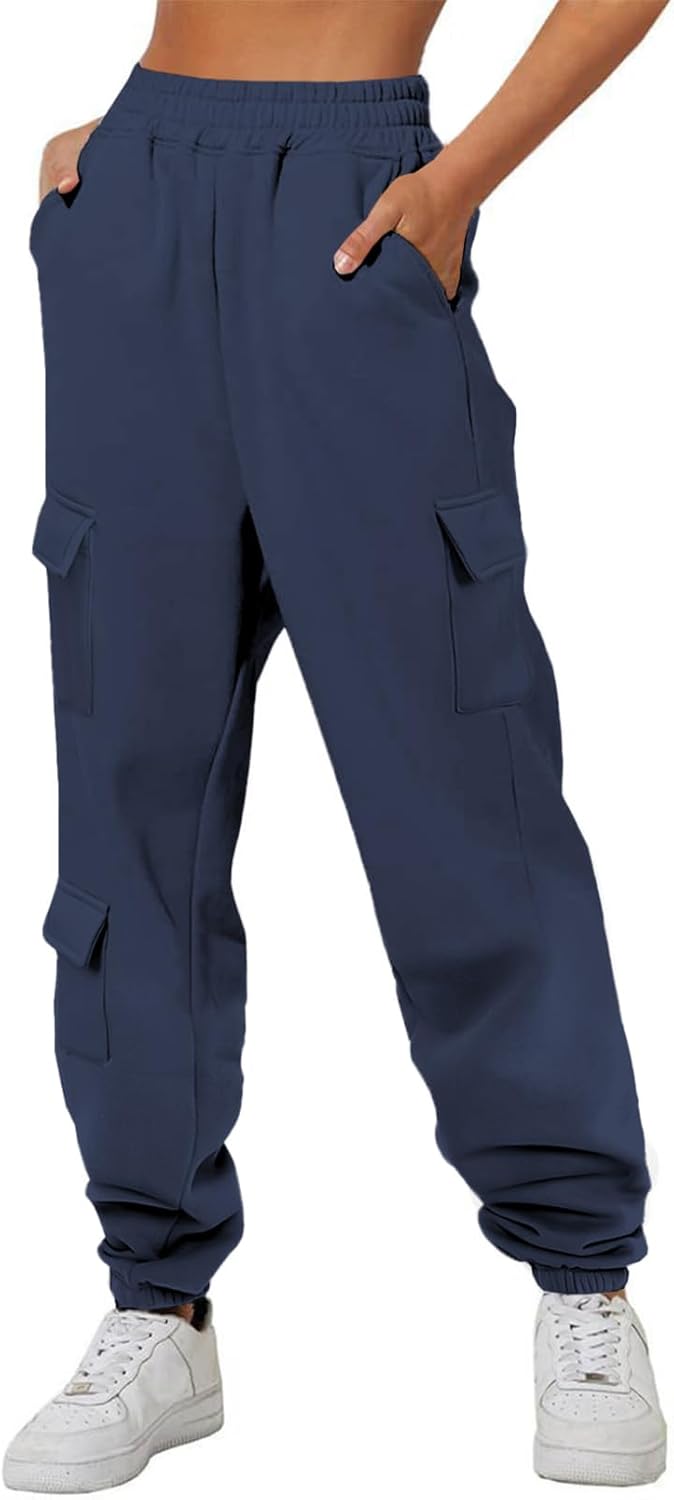 Aleumdr Womens Sweatpants Cargo Joggers for Fall Comfort
