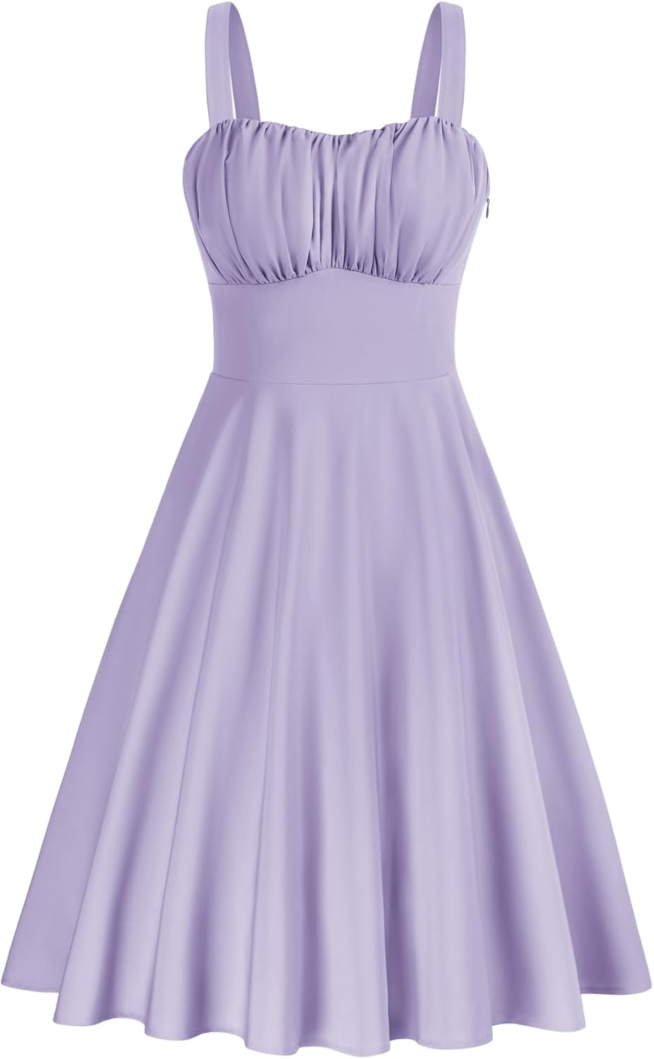 Belle Poque Women's Vintage Sleeveless Floral A-Line Midi Dress