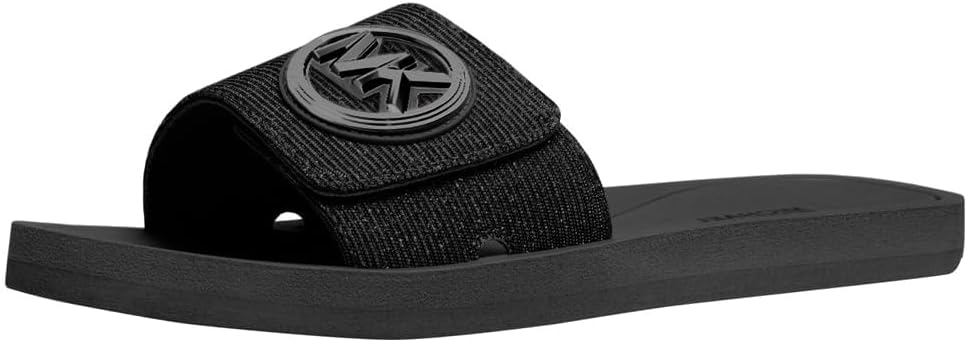 Michael Kors Women's MK Charm Slide: Chic Leather Footwear