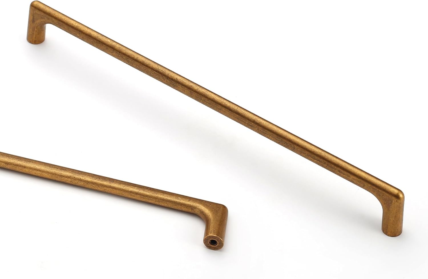 Antique Brass Cabinet Pulls - 6 Pack 11.3 Inch Handles for Upgrade