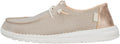 Womens Wendy Metallic Sparkle Slip-On Shoes - Lightweight Comfort Hey
