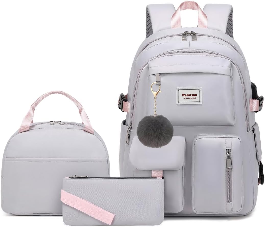 Fashion School Backpack Set for Girls with Stylish Design