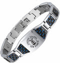 US Military Bracelet for Men Stainless Steel Link - Proud Armed Forces