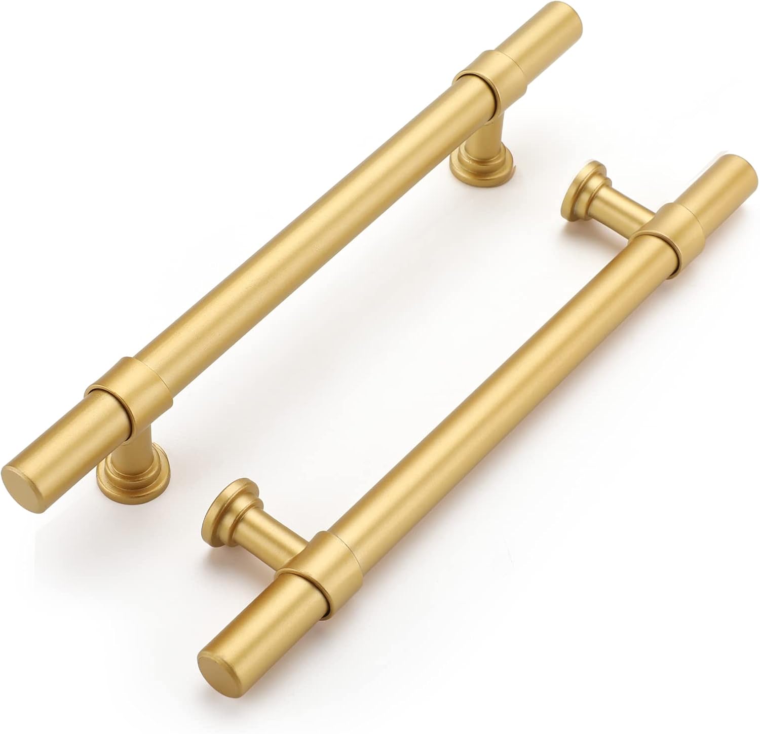 Haliwu 10 Pack Gold Cabinet Handles for Kitchen Hardware