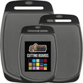 GORILLA GRIP Reversible Kitchen Cutting Board Set of 3 - Durable
