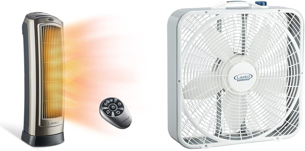 Lasko Oscillating Digital Ceramic Tower Heater with Remote Control