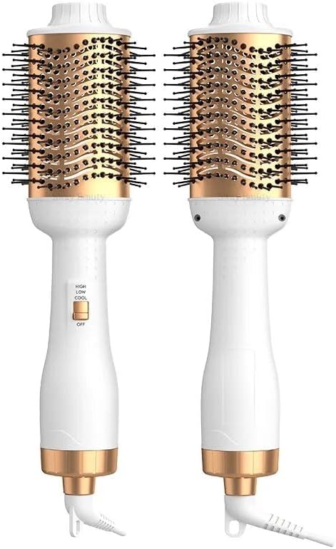 4-in-1 Hot Air Brush - Style, Dry, & Straighten Effortlessly!