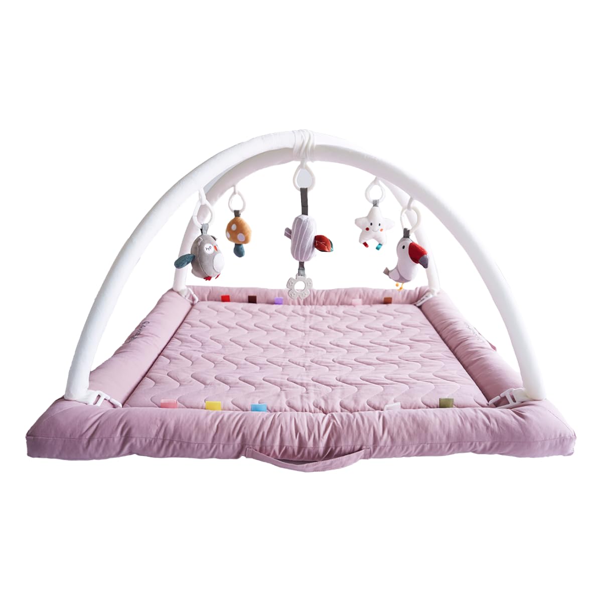 Play Gym with 5 Sensory Toys for Engaging Baby Development