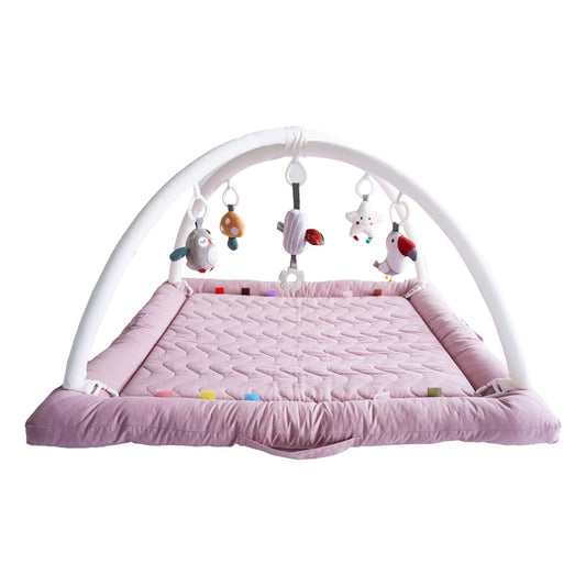 Play Gym with 5 Sensory Toys for Engaging Baby Development