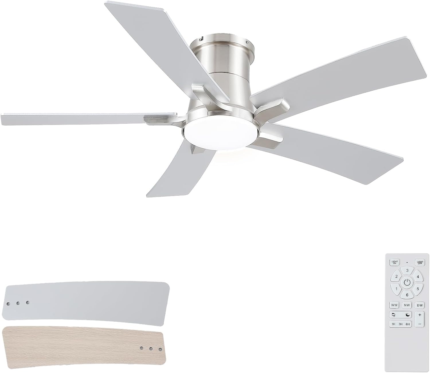 46 Inch Ceiling Fans with Lights and Remote for All Spaces