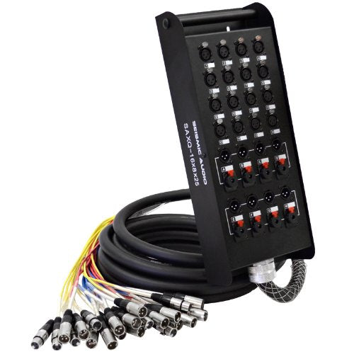 Seismic Audio SAXQ-16x8x25 16 Channel 25ft XLR Snake Cable Review