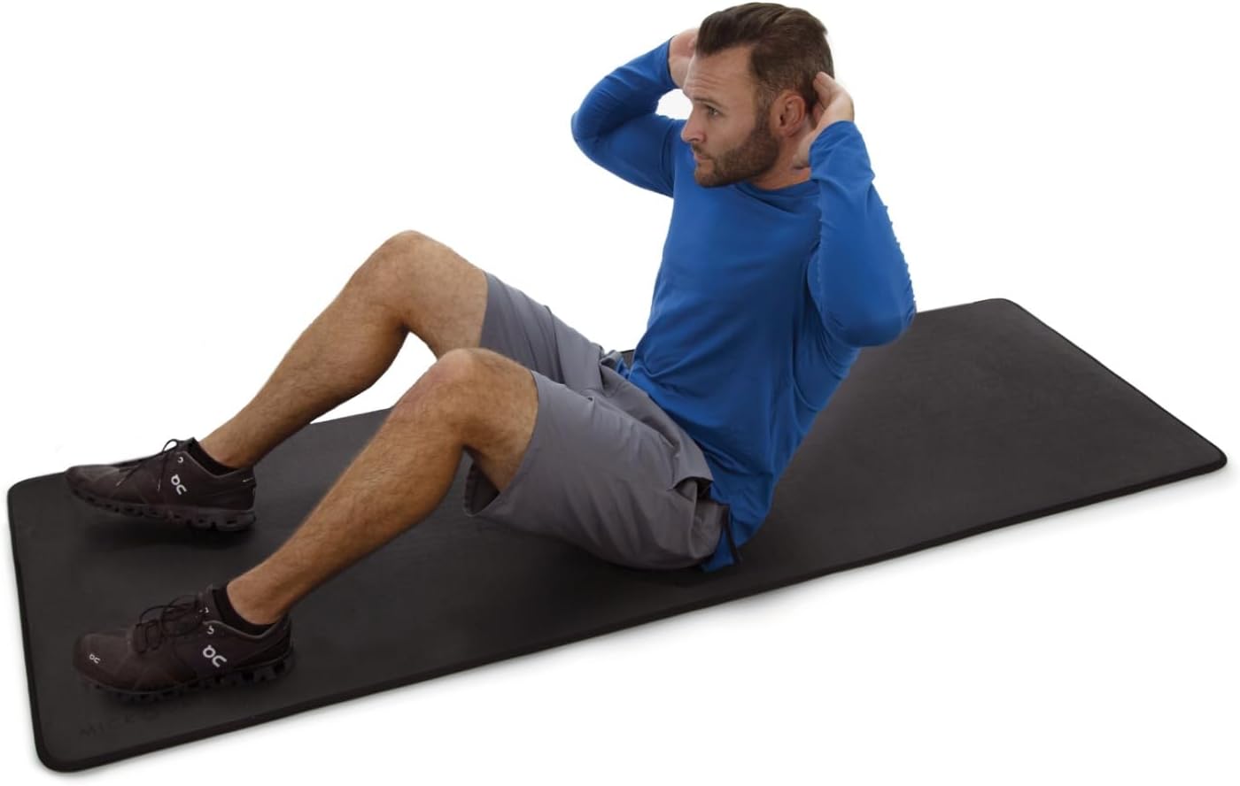 MICRODRY Deluxe Fitness Yoga Mat for High Impact Training