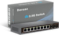 2.5G Unmanaged Ethernet Switch with 8 x 2.5G Ports and 2 x 10G Uplinks