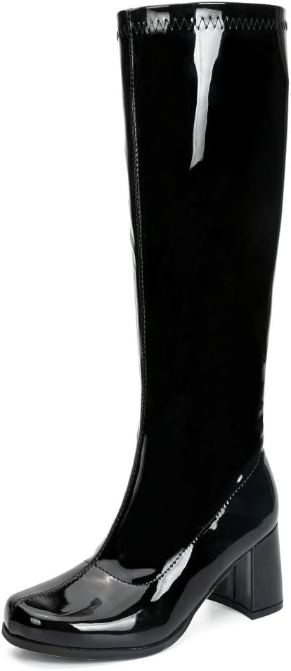 LIURUIJIA Women's Gogo Boots for Disco and Retro Style Events