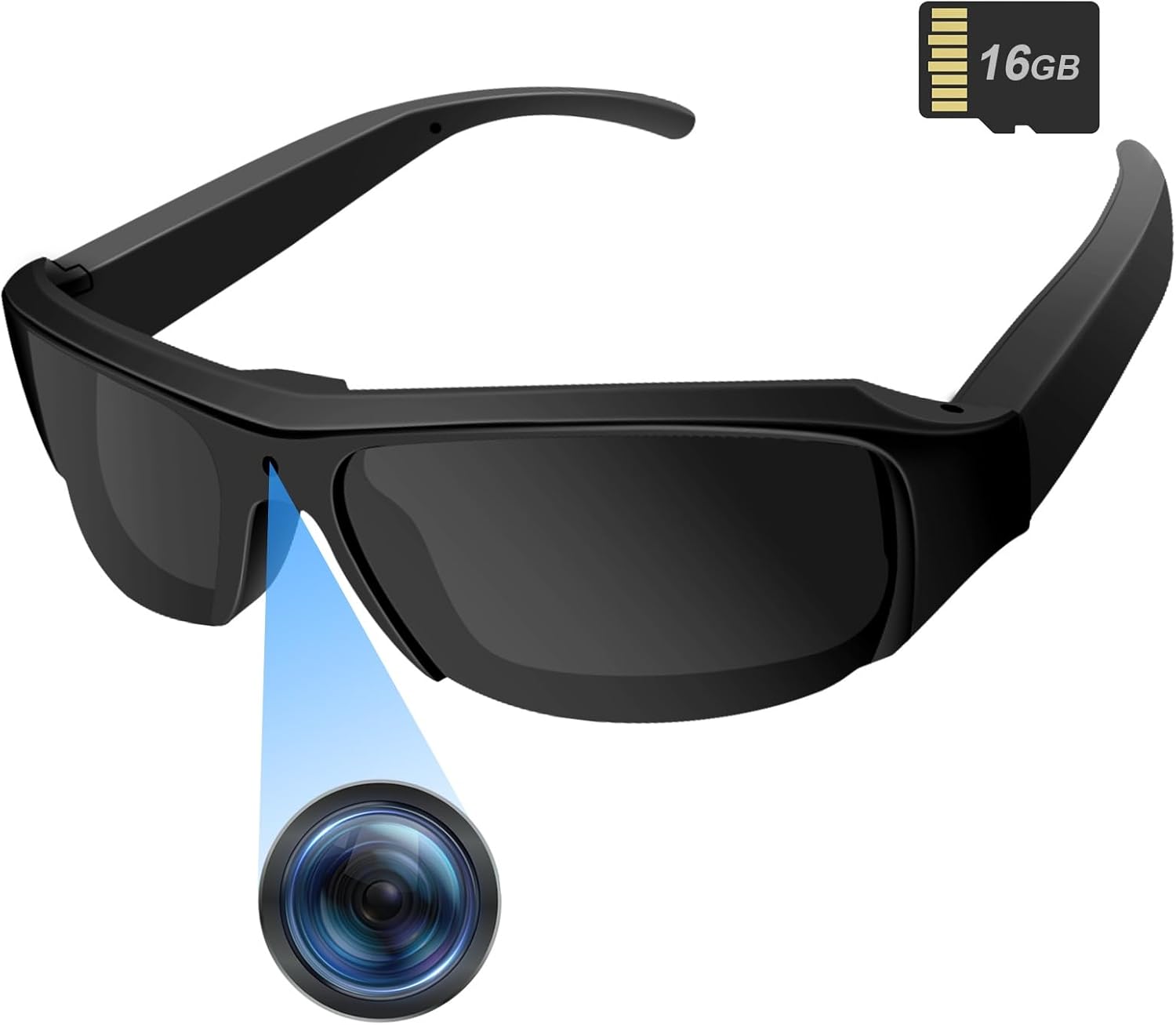 Camera Sunglasses with 1080P Video Recording for Outdoor Fun