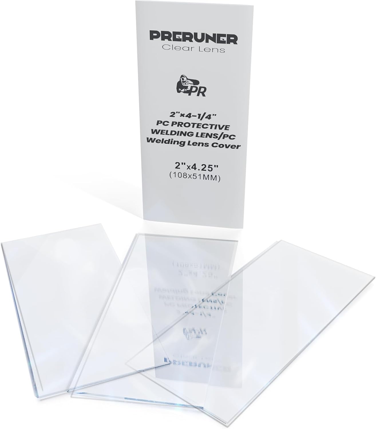 2x4.25 Clear Welding Lenses - 100 Pack for Optimal Protection