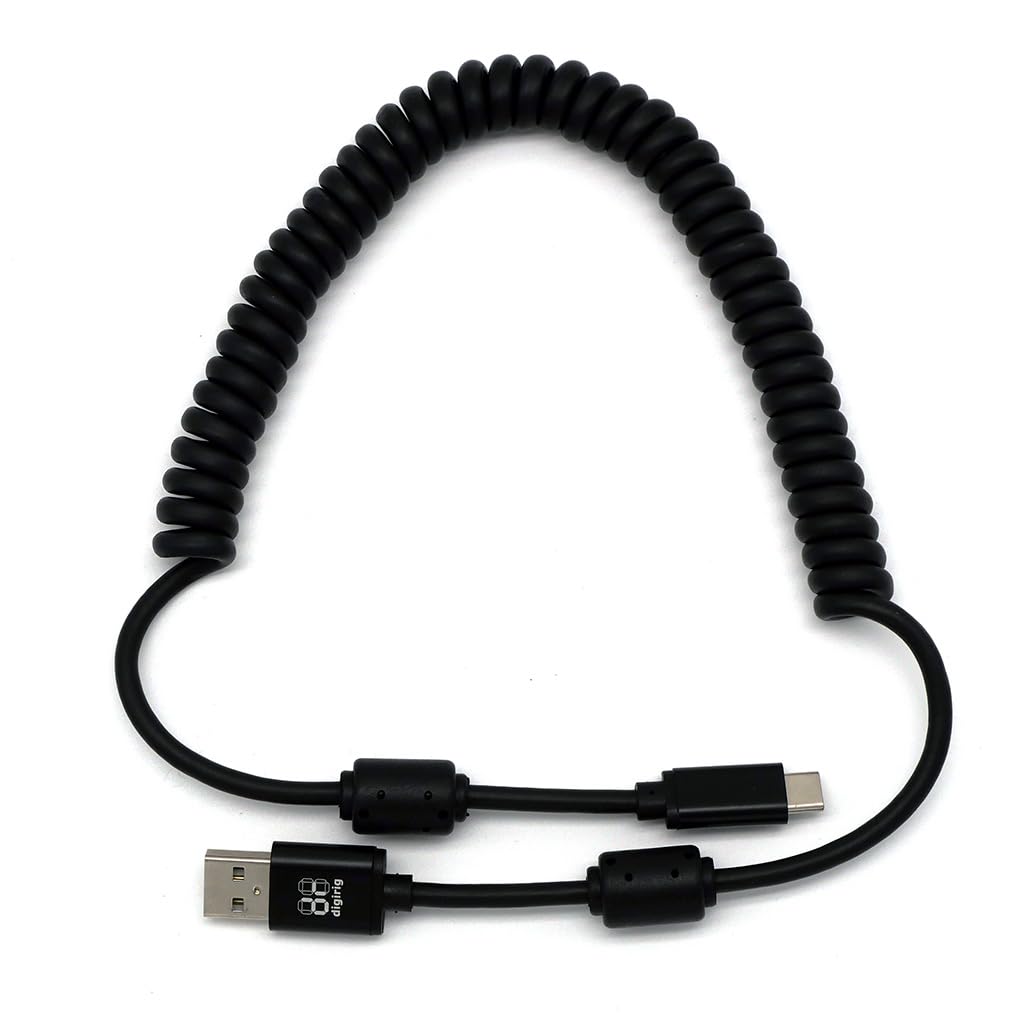 Durable Coiled USB-C Cable by Digirig