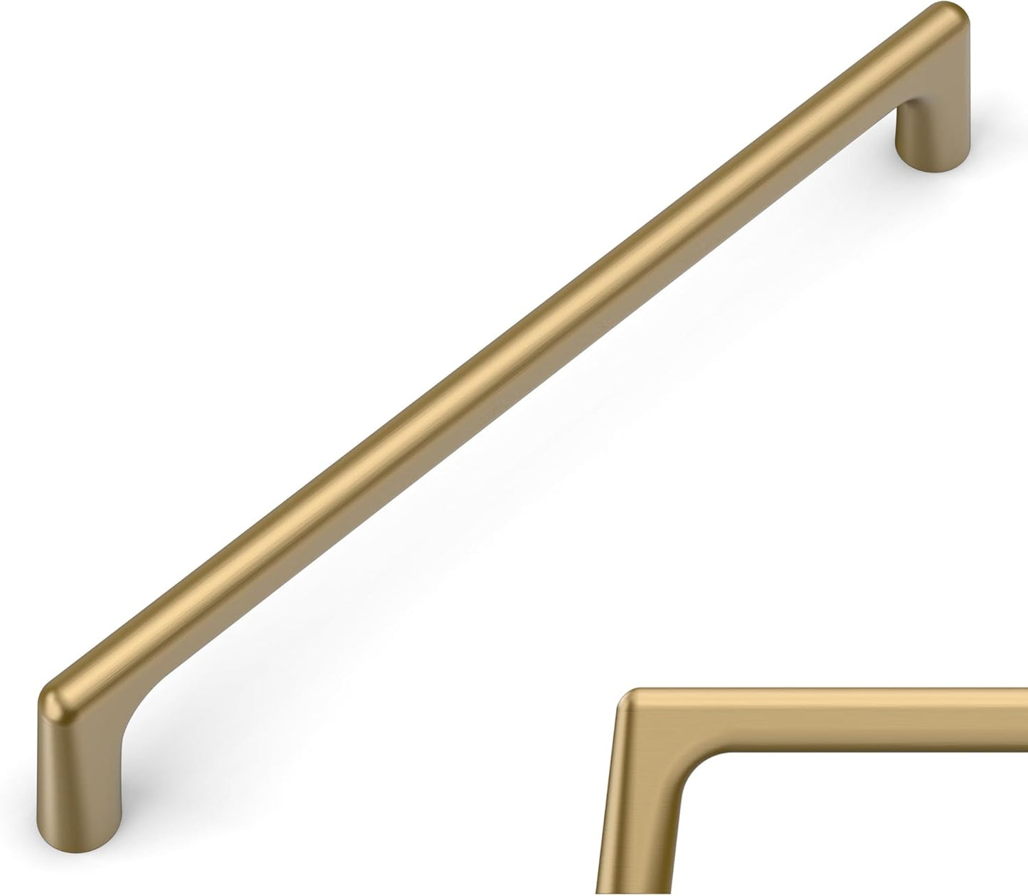 Amerdeco 10 Pack Champagne Bronze Cabinet Pulls for Kitchen