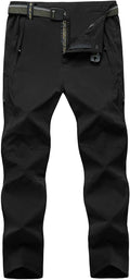 Men's Lightweight Hiking Pants with Belt - Quick Dry Travel Gear