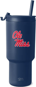 30oz Insulated Tumbler for Men - Ole Miss Rebels Flip Lid