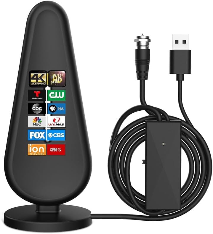 HDTV Indoor Digital TV Antenna with Amplifier Signal Booster