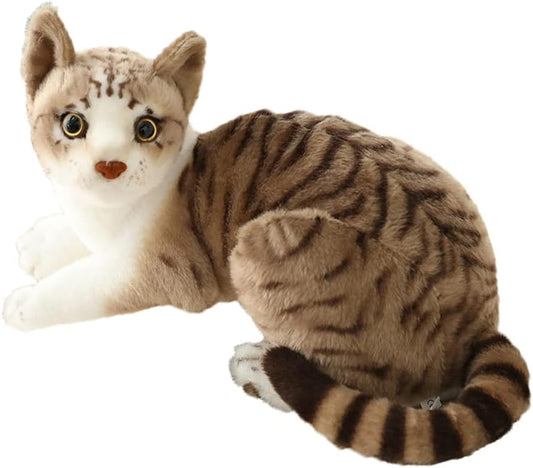 Realistic 12in Siamese Cat Stuffed Toy - Perfect Kids Gift
