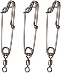 Longline Fishing Snap Clips with Rolling Swivel - 5pcs pack