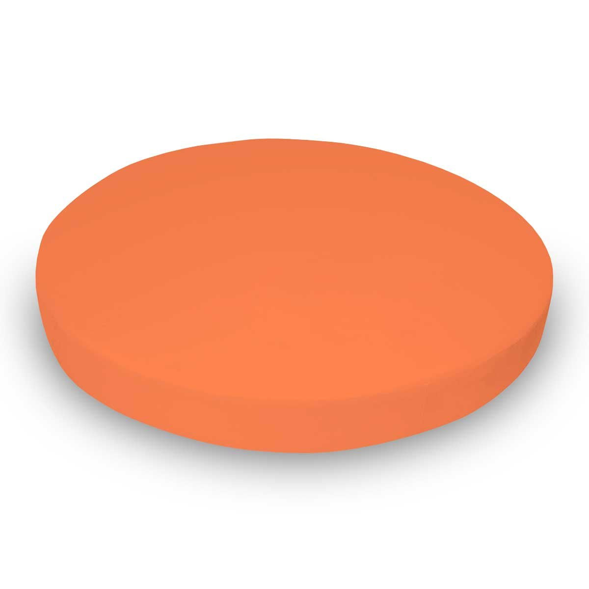 SheetWorld Baby Fitted Round Crib Sheet in Burnt Orange Color