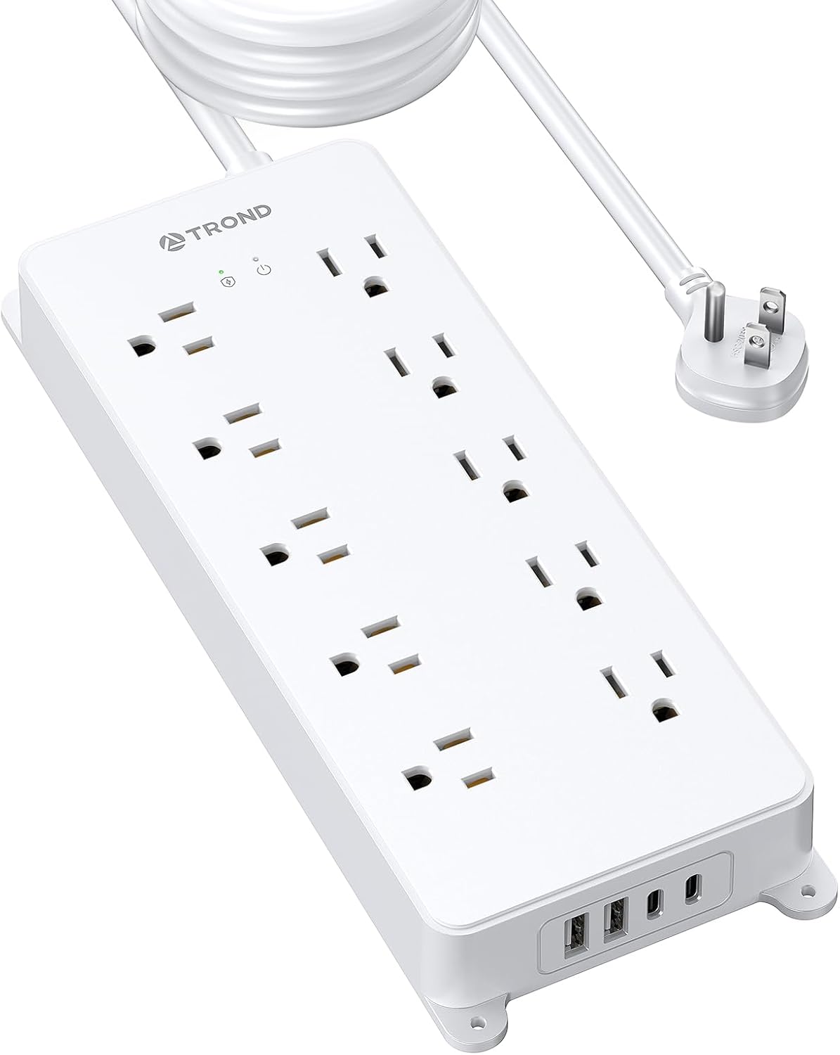 TROND Surge Protector Power Strip with 15ft Long Cord and USB