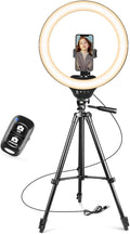 Sensyne 14ft Ring Light with Tripod Stand - Bright Adjustable Selfie