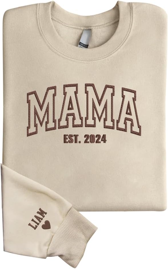 Personalized Mama & Kids Names Sweatshirt - Perfect Mom & Child Gift