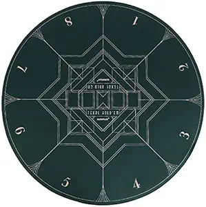 SLOWPLAY Nash 47 inch Round Poker Mat for Texas Holdem Games