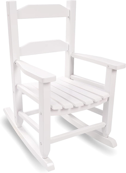 Toddler Rocking Chair for Kids - Comfy Wooden Recliner Rocker