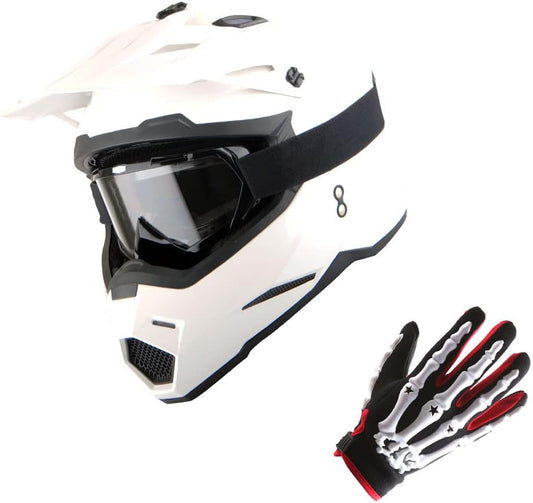 1Storm Motocross Adult Helmet Bundle with Goggles and Gloves