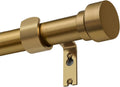 Brass Curtain Rods for Windows 66 to 120 Adjustable - Heavy Duty Gold