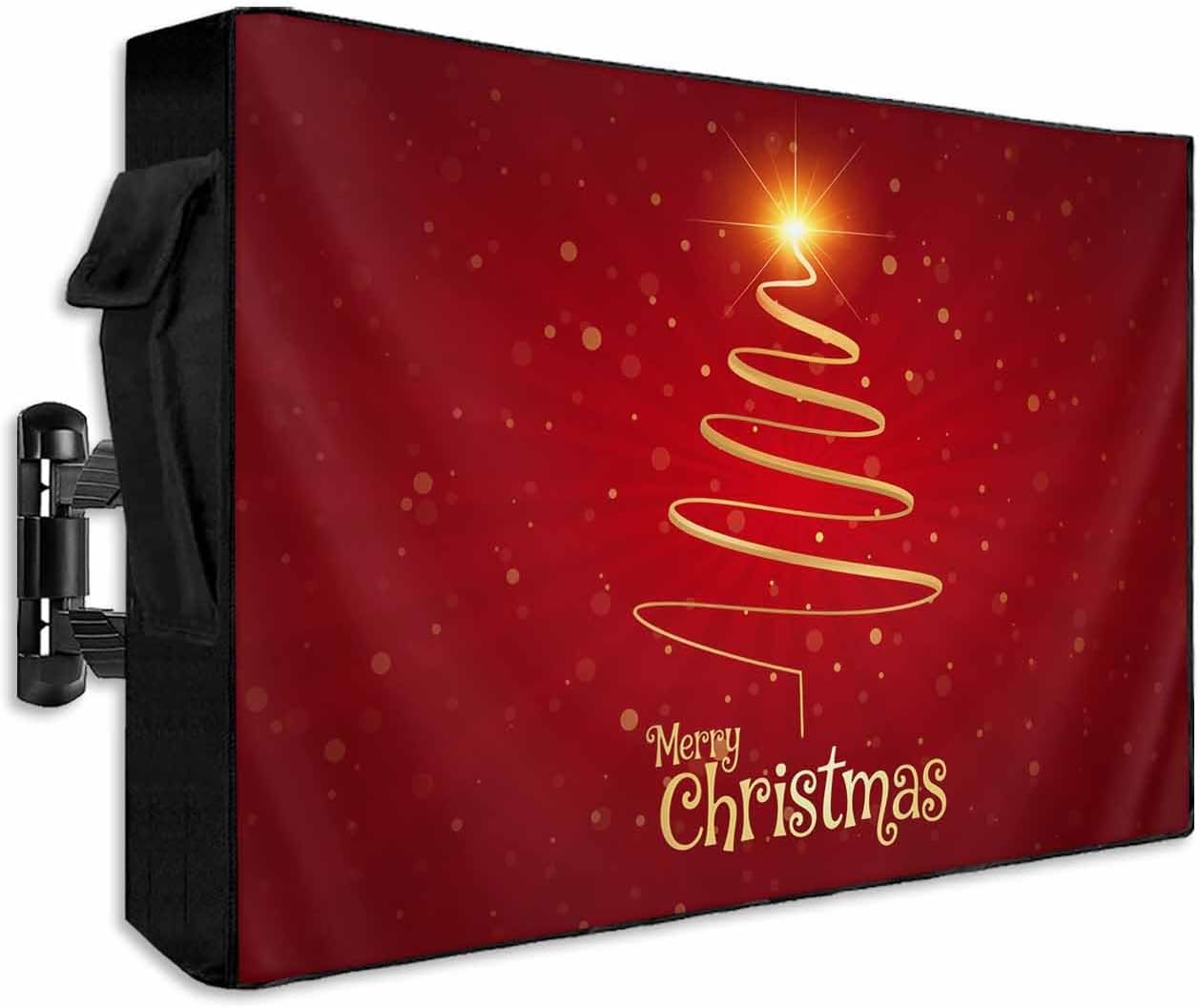 Weatherproof Outdoor TV Cover for 30 to 32 in Screens with Zipper