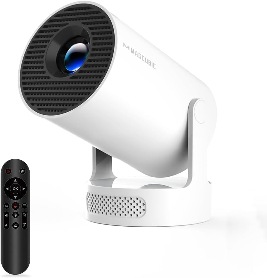 4K Mini Projector with WiFi, Bluetooth, 5w Speaker
