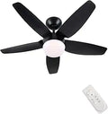 SNJ 40 in Black Ceiling Fan with Dimmable LED Light - Quiet, Low