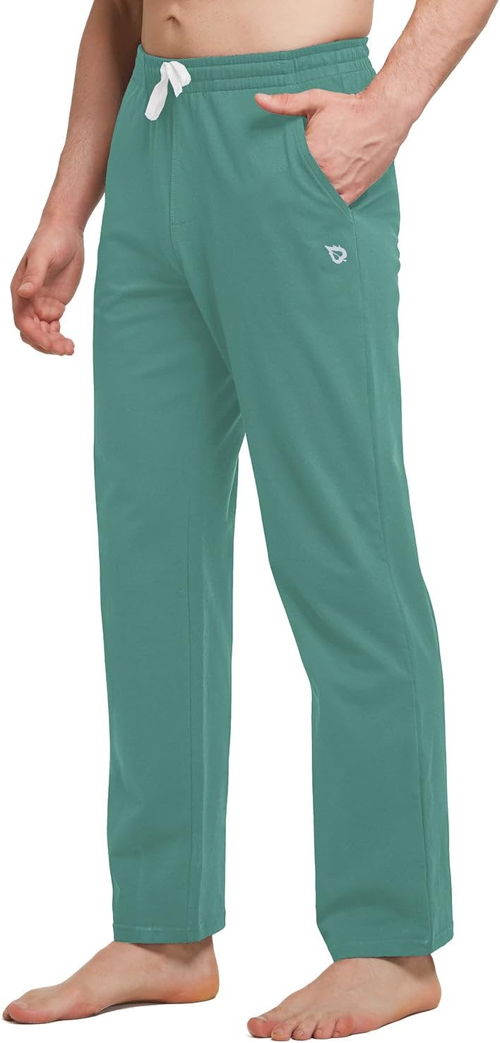 Baleaf Men's Cotton Yoga Sweatpants for Comfort and Style