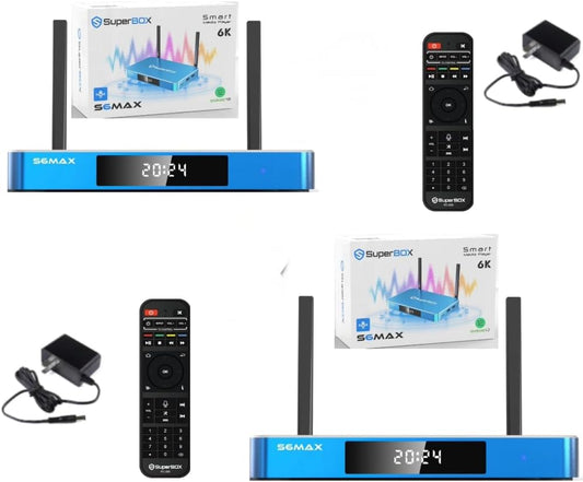 Enhanced Streaming: Blue Black Android TV Box Bundle