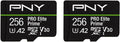 PNY 256GB PRO Elite Prime microSDXC - Ultra-Fast 4K Performance