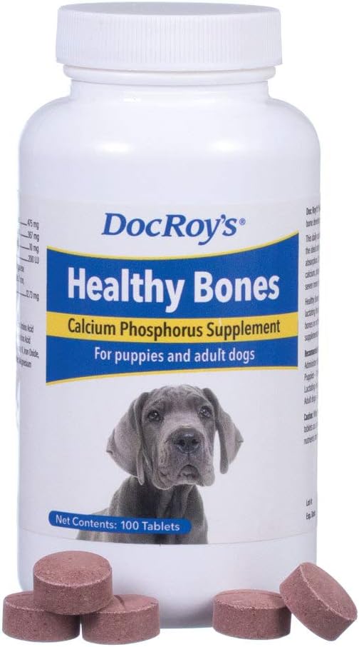 Doc Roy's Healthy Bones Calcium Phosphorus Supplement for Dogs