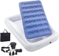 Inflatable Kids Travel Bed Toddler Air Mattress Set - Fast Inflate