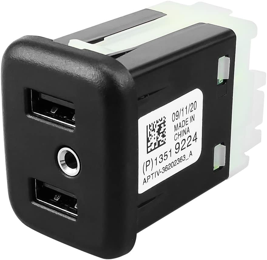 Dual USB Port Interface AUX Jack for Buick Cadillac Chevrolet GMC