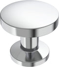 Polished Chrome Cabinet Knobs 30 Pack 1.1 in - Solid Round Hardware